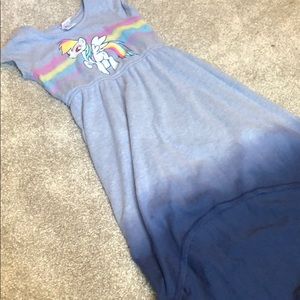 My little pony high low girls dress size 7/8